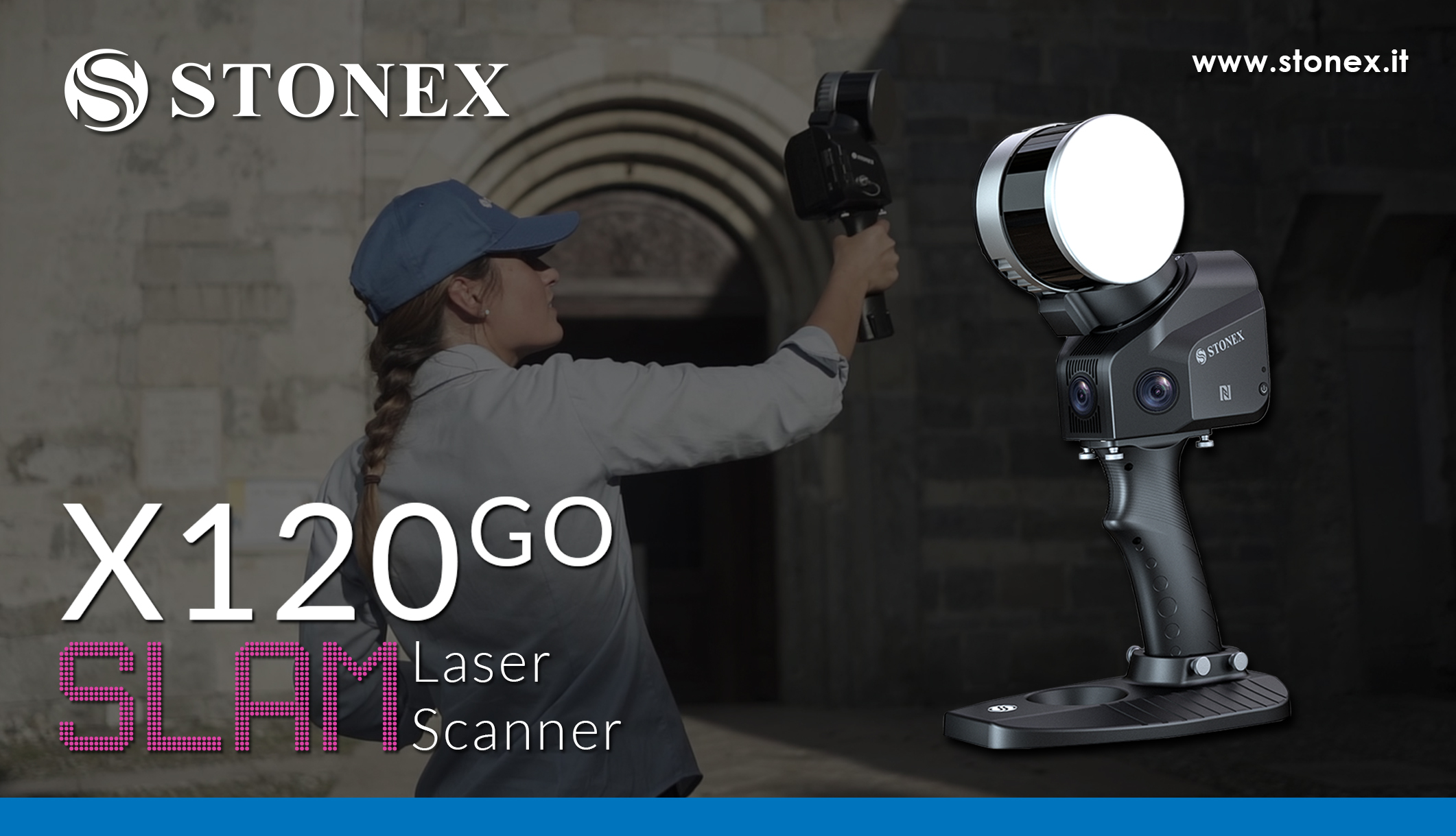 Stonex X120GO SLAM Laser Scanner per i beni culturali