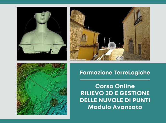 Iscrizioni aperte per la nuova sessione del corso avanzato "Rilievo 3D e gestione delle nuvole di punti"