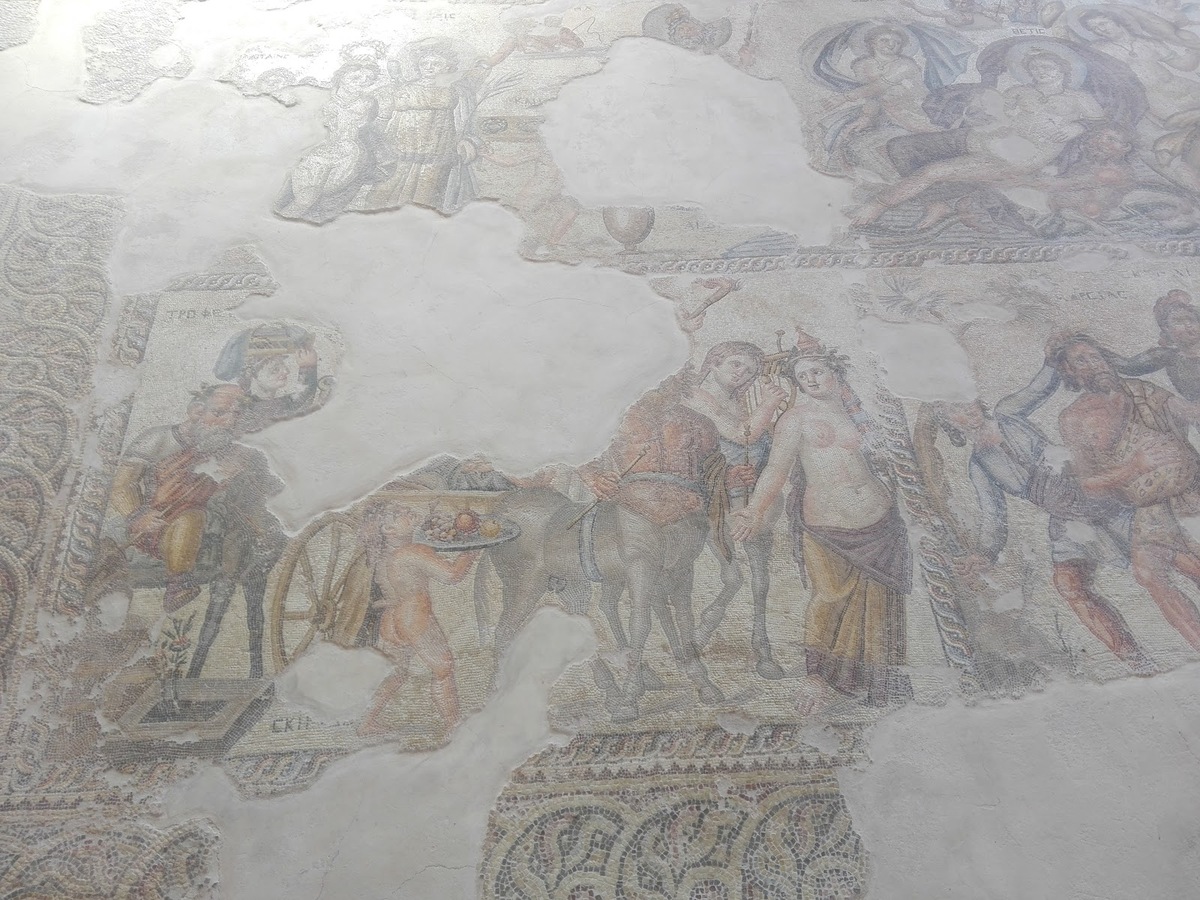 Il mosaico di Cassiopea nella Casa di Aion a Paphos