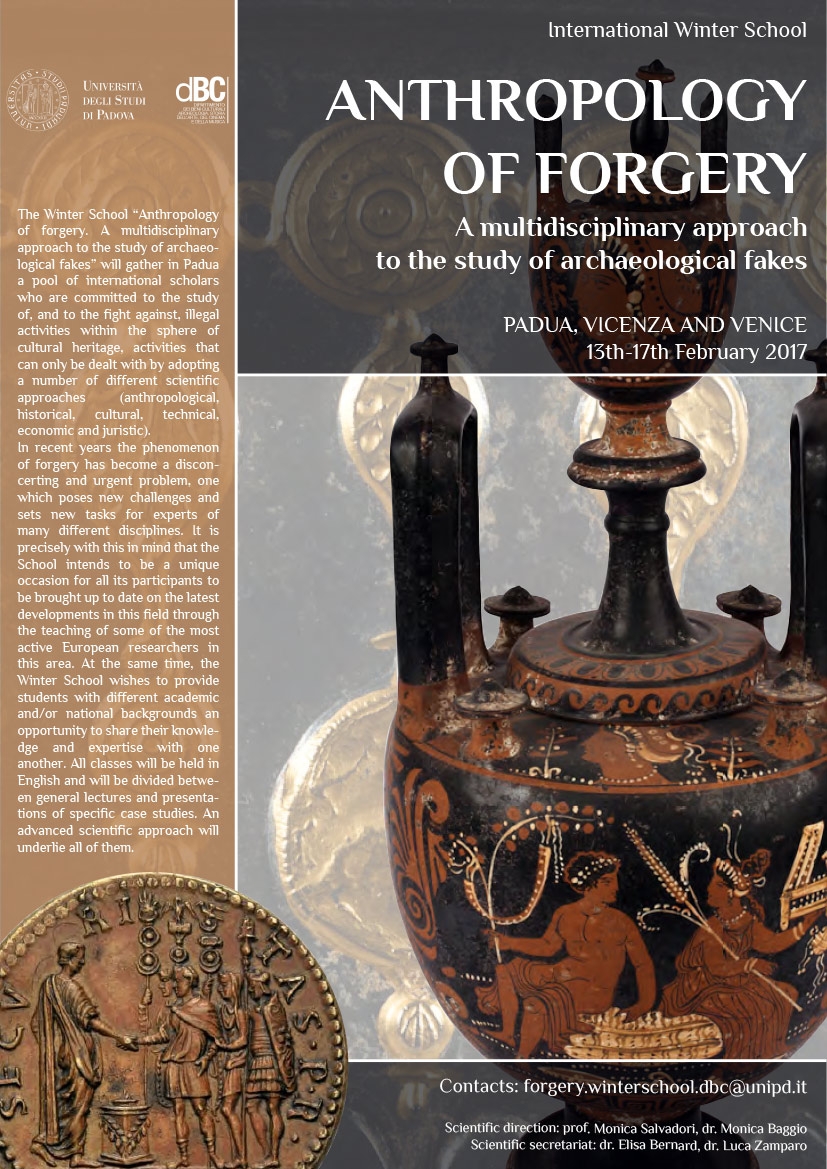 International Winter School "Anthropology of forgery. A multidisciplinary approach to the study of archaeological fakes"