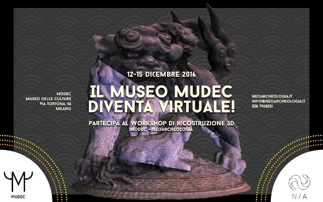 Workshop su tecniche di scansione 3D applicate ai Beni Culturali
