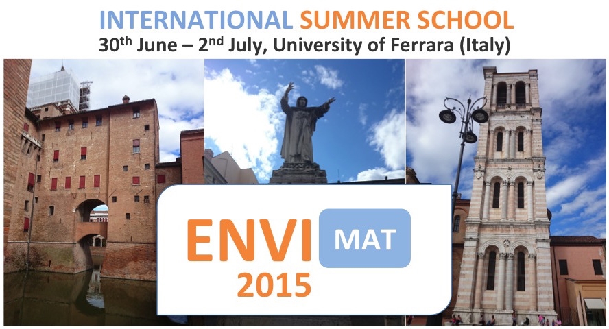 ENVIMAT 2015, programma della scuola sull'interazione-ambiente materia