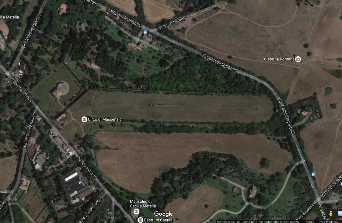 Sito del Ludus di Massenzio sulla Via Appia Antica a Roma
