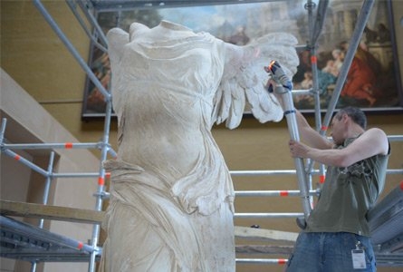 Rilievo 3D della Vittoria di Samotracia del Louvre