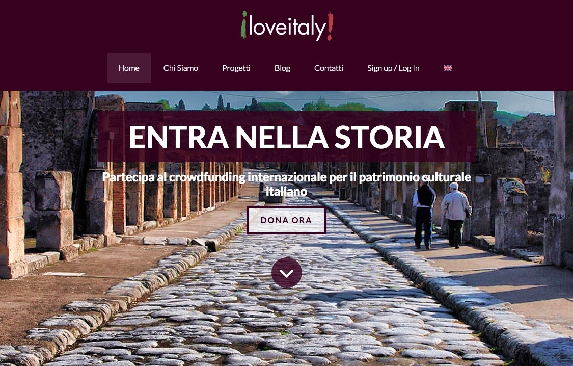 LoveItaly! Nuova iniziativa per il crowdfunding a favore del patrimonio culturale italiano
