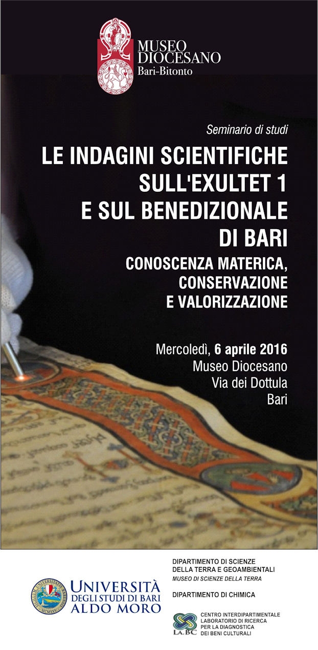 Le indagini scientifiche sull’Exultet I e sul Benedizionale di Bari