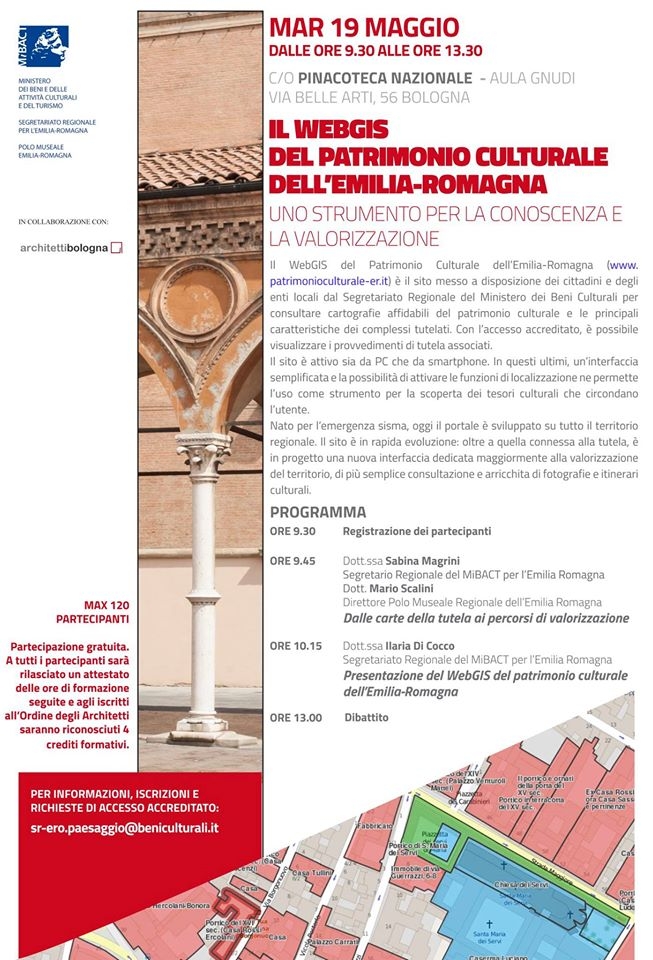 Il webGIS del patrimonio culturale dell'Emilia Romagna: uno strumento per la conoscenza e la valorizzazione