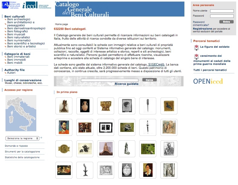 L'ICCD presenta il Catalogo generale dei beni culturali