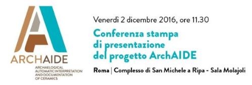 Progetto ArchAIDE Archaeological Automatic Interpretation and Documentation of cEramics