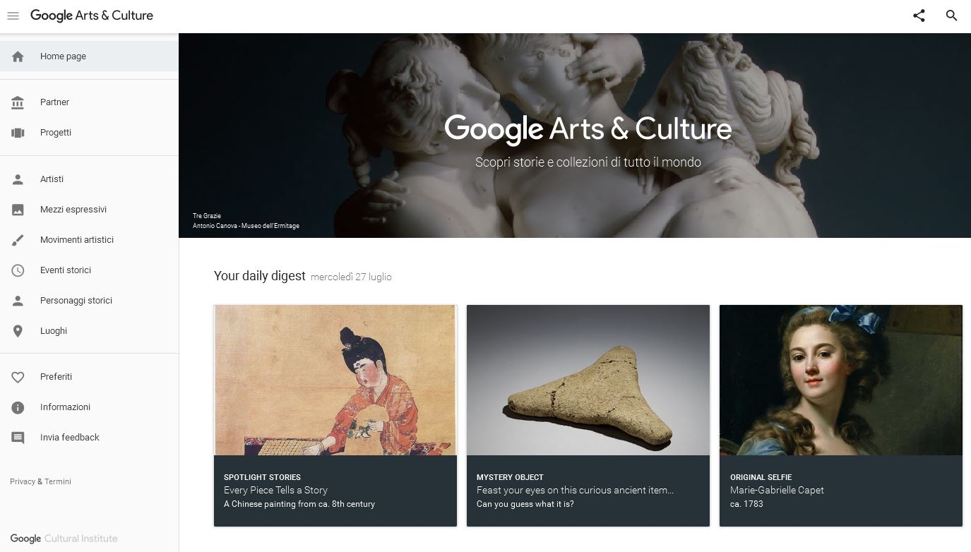 Scopri il nuovo Google Arts & Culture