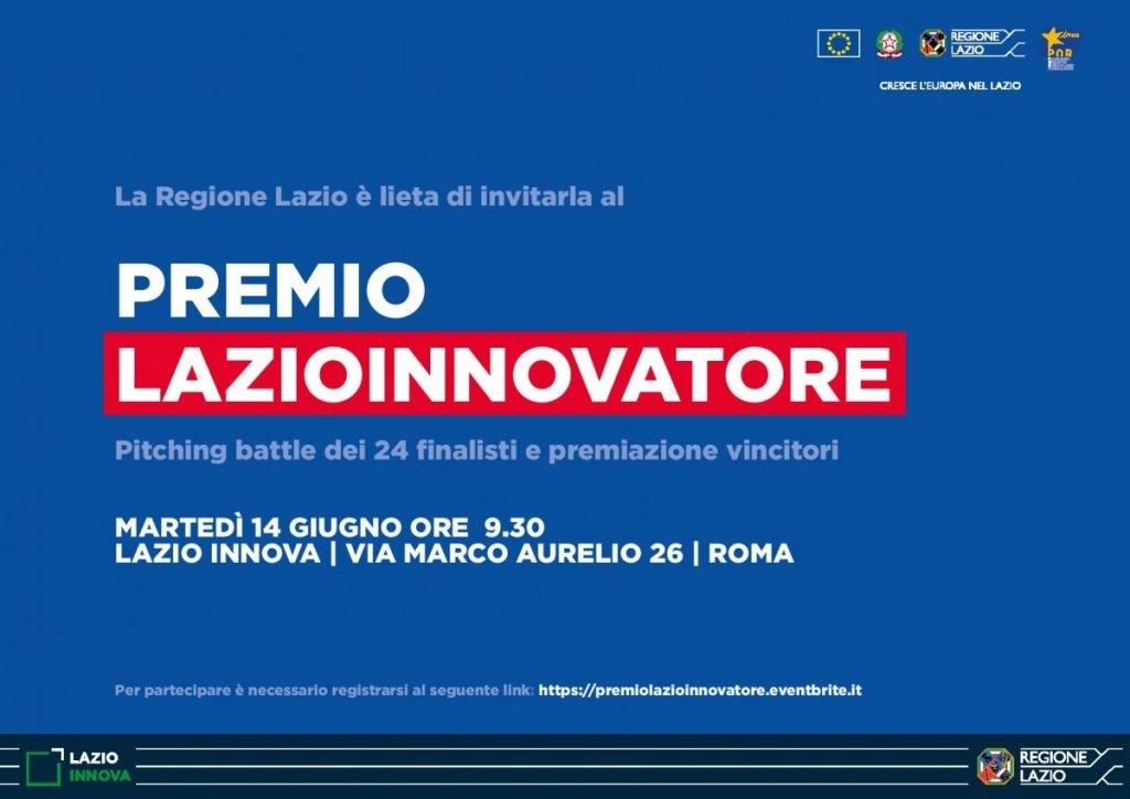Premio Lazio Innovatore: anche le Tecnologie per i Beni Culturali tra i temi delle 24 imprese innovative finali
