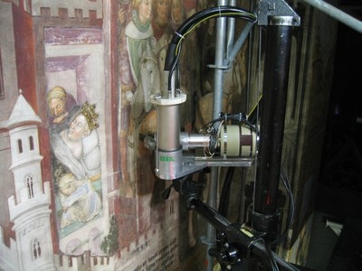 Indagini XRF aiutano il restauro della Cappella di Teodolinda a Monza